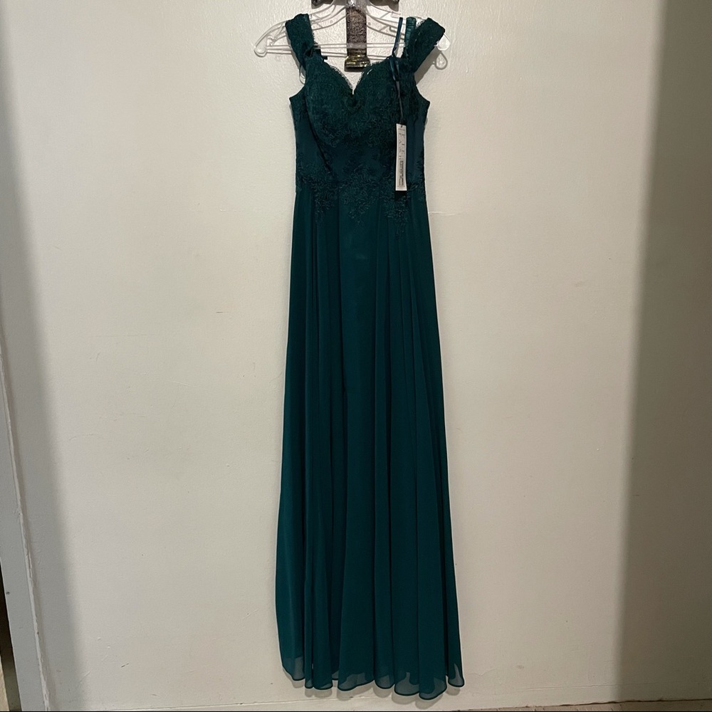Hunter Green Full Length Dress